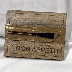 Wood Board with Metal Spreader-NWT